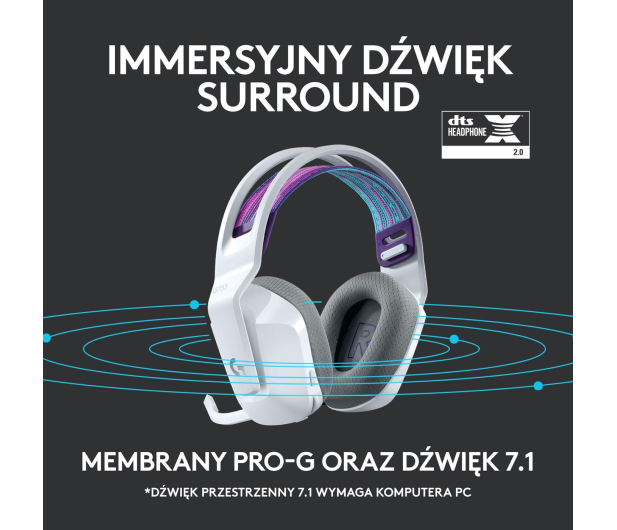 Logitech G733 Lightspeed białe - 594938 - zdjęcie 15
